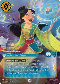 Mulan - Considerate Diplomat (Enchanted) (235/204) Holofoil - Fabled