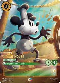 Mickey Mouse - Steamboat Pilot (Enchanted) (231/204) Holofoil - Fabled