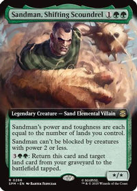 Sandman, Shifting Scoundrel (Extended Art) -  Foil (SPM-266) - Marvel's Spider-Man