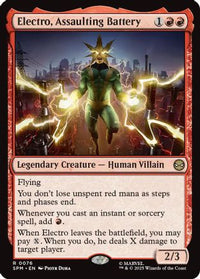 Electro, Assaulting Battery -  Foil (SPM-076) - Marvel's Spider-Man