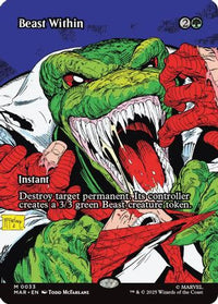 Beast Within (Borderless) -  (MAR-033) - Marvel Eternal-Legal