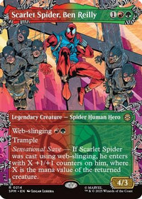 Scarlet Spider, Ben Reilly (Borderless) -  Foil (SPM-214) - Marvel's Spider-Man
