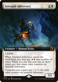 Intrepid Adversary (Extended Art) [Innistrad: Midnight Hunt]