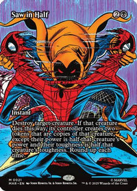 Saw in Half (Borderless) -  (MAR-021) - Marvel Eternal-Legal
