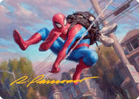 Spider-Man, Web-Slinger Art Card (Gold-Stamped Signature) -  (AASPM-004) - Art Series: Marvel's Spider-Man