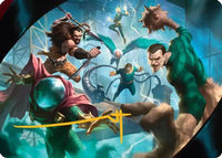 Behold the Sinister Six! Art Card (7/54) (Gold-Stamped Signature) -  (AASPM-007) - Art Series: Marvel's Spider-Man