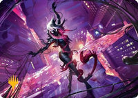 Gwenom, Remorseless Art Card (Gold-Stamped Planeswalker Symbol) -  (AASPM-008) - Art Series: Marvel's Spider-Man