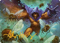 Swarm, Being of Bees Art Card (Gold-Stamped Signature) -  (AASPM-011) - Art Series: Marvel's Spider-Man