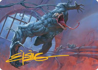 Venom, Evil Unleashed Art Card (Gold-Stamped Signature) -  (AASPM-012) - Art Series: Marvel's Spider-Man