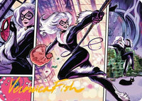 Black Cat, Cunning Thief Art Card (Gold-Stamped Signature) -  (AASPM-044) - Art Series: Marvel's Spider-Man