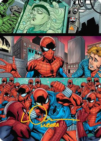 The Clone Saga Art Card (Gold-Stamped Signature) -  (AASPM-042) - Art Series: Marvel's Spider-Man