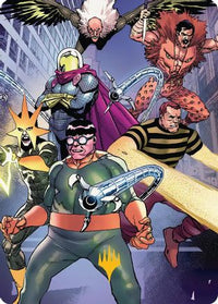 Behold the Sinister Six! Art Card (45/54) (Gold-Stamped Planeswalker Symbol) -  (AASPM-045) - Art Series: Marvel's Spider-Man