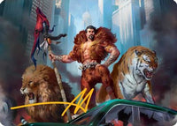 Kraven, Proud Predator Art Card (Gold-Stamped Signature) -  (AASPM-028) - Art Series: Marvel's Spider-Man