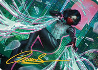 Silk, Web Weaver Art Card (29/54) (Gold-Stamped Signature) -  (AASPM-029) - Art Series: Marvel's Spider-Man
