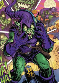 Green Goblin Art Card (49/54) (Gold-Stamped Signature) -  (AASPM-049) - Art Series: Marvel's Spider-Man