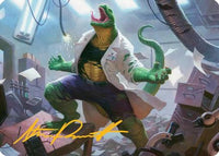 Lizard, Connors's Curse Art Card (Gold-Stamped Signature) -  (AASPM-018) - Art Series: Marvel's Spider-Man