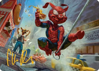Spider-Ham, Peter Porker Art Card (Gold-Stamped Signature) -  (AASPM-019) - Art Series: Marvel's Spider-Man