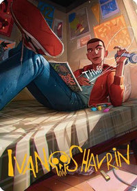 Miles Morales Art Card (Gold-Stamped Signature) -  (AASPM-035) - Art Series: Marvel's Spider-Man