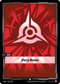 Fury Rune (007/298) - Origins Foil