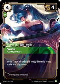 Sona - Harmonious (073/298) - Origins