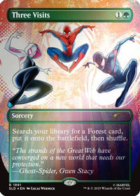 Three Visits (Rainbow Foil) -  Foil (SLD-1991) - Secret Lair Drop Series