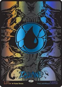 Island (1951) (Raised Foil) -  Foil (SLD-1951) - Secret Lair Drop Series
