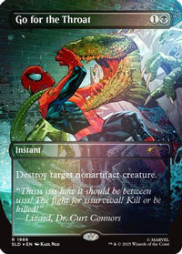 Go for the Throat (Rainbow Foil) -  Foil (SLD-1986) - Secret Lair Drop Series