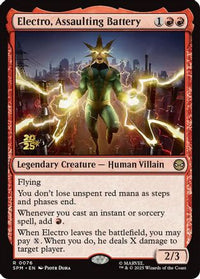 Electro, Assaulting Battery -  Foil (PRE-076) - Prerelease Cards