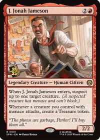 J. Jonah Jameson -  Foil (PRE-081) - Prerelease Cards