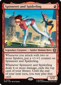 Spinneret and Spiderling -  Foil (PRE-094) - Prerelease Cards