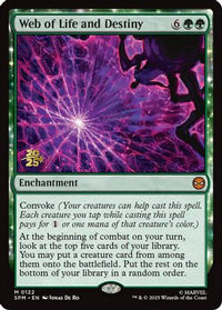 Web of Life and Destiny -  Foil (PRE-122) - Prerelease Cards