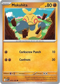 Makuhita 072  - Reverse Holofoil ME01 Mega Evolution - Common