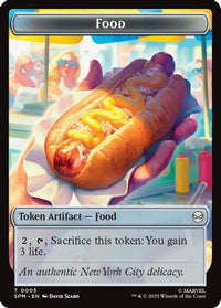 Food // Robot Double-Sided Token -  Foil (SPM-5 // 6) - Marvel's Spider-Man