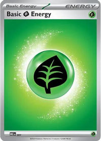 Basic Grass Energy 001  - Reverse Holofoil MEE Mega Evolution Energies - Common