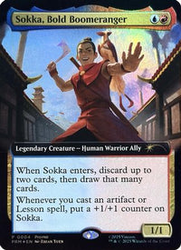 Sokka, Bold Boomeranger (Extended Art) -  Foil (MEDIA-004) - Media Promos