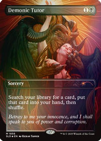 Demonic Tutor (Rainbow Foil) -  Foil (SLD-1856) - Secret Lair Drop Series