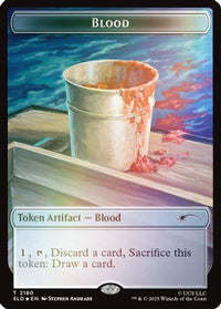 Blood Token (Rainbow Foil) -  Foil (SLD-2180) - Secret Lair Drop Series