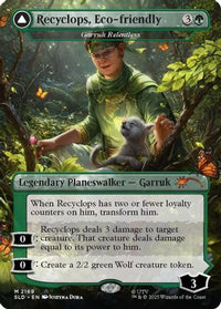 Recyclops, Eco-friendly - Garruk Relentless -  Foil (SLD-2169) - Secret Lair Drop Series