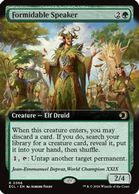 Formidable Speaker (Extended Art) -  (ECL-366) - Lorwyn Eclipsed