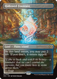 Hallowed Fountain (Borderless) -  (ECL-347) - Lorwyn Eclipsed