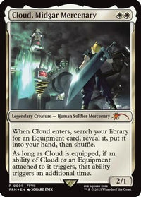Cloud, Midgar Mercenary -  Foil (UMP-001) - Unique and Miscellaneous Promos