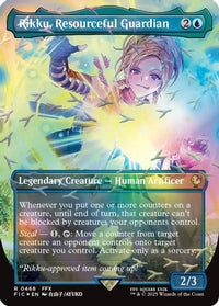 Rikku, Resourceful Guardian (Borderless) (Chocobo Track Foil) -  Foil (FIC-468) - Commander: FINAL FANTASY