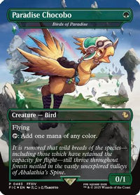 Paradise Chocobo - Birds of Paradise (Borderless) -  Foil (FIC-483) - Commander: FINAL FANTASY