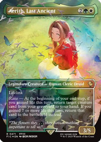Aerith, Last Ancient (Borderless) (Chocobo Track Foil) -  Foil (FIC-471) - Commander: FINAL FANTASY