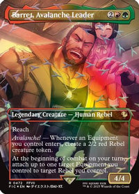 Barret, Avalanche Leader (Borderless) (Chocobo Track Foil) -  Foil (FIC-472) - Commander: FINAL FANTASY