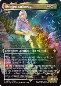 Estinien Varlineau (Borderless) (Chocobo Track Foil) -  Foil (FIC-474) - Commander: FINAL FANTASY
