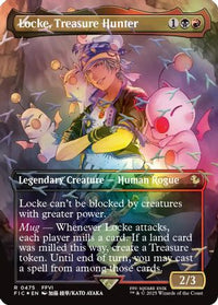 Locke, Treasure Hunter (Borderless) (Chocobo Track Foil) -  Foil (FIC-475) - Commander: FINAL FANTASY