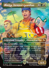 Wakka, Devoted Guardian (Borderless) (Chocobo Track Foil) -  Foil (FIC-477) - Commander: FINAL FANTASY