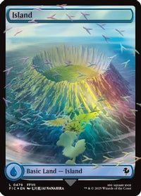 Island (Chocobo Track Foil) -  Foil (FIC-479) - Commander: FINAL FANTASY