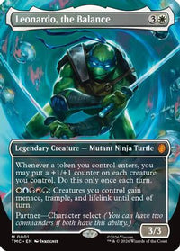 Leonardo, the Balance (Borderless) -  (TMC-001) - Commander: Teenage Mutant Ninja Turtles